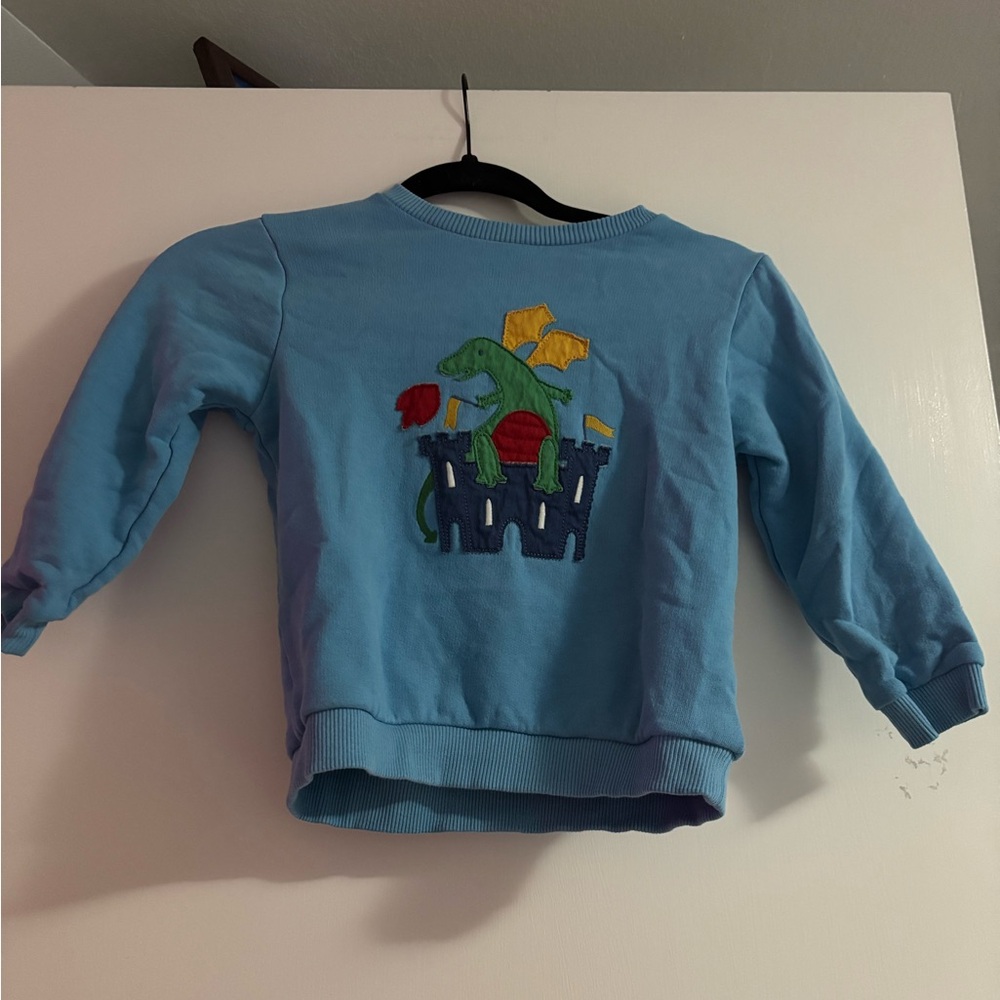 Blue Kids Dinosaur Sweatshirt
